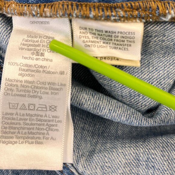 Madewell Overalls Size L Oversized Carpenter Wide Leg Blue Denim Cotton Utility - Picture 14 of 16